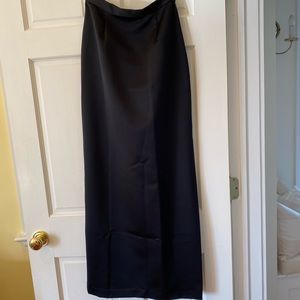 Long, black, satin skirt from VIE by Victoria Royal in size 6